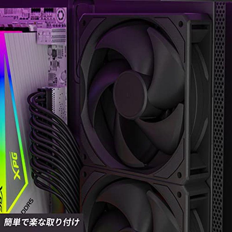 Novonest PCケースファン 120mm ARGB 冷却ファン PWM 4PINコネクタ RGBファン LEDファン マザーボードAU｜dailyfactory｜02