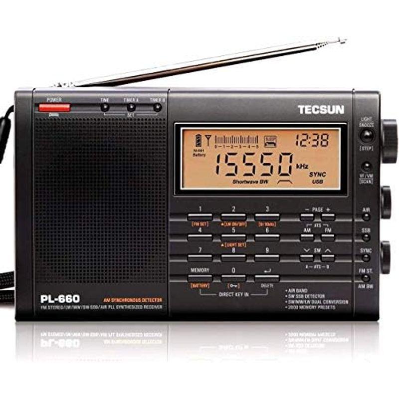 TECSUN PL-660 (黒) FM/LW/MW/SW/AIR エアバンド BCL ラジオ 小型 高性能 短波ラジオ 混信除去機能 高感｜dailyfactory｜07