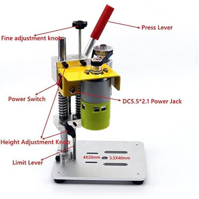 NovelLifeミニ小型卓上ボール盤直流電気台ドリル家庭用ダイヤベッド変速DIY木工手芸品精密修表工具｜dailyfactory｜05