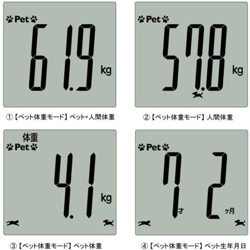 TANITA ペットの体重がはかれる「ペットモード」付 & 乗った人をピタリと当てる「乗るピタ機能」搭載 体組成計 インナースキャン アイボ｜dailyfactory｜03