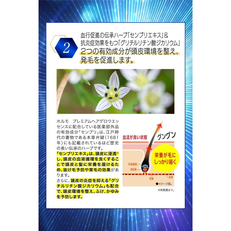 ハーブ健康本舗 ホルモ プレミアムヘアグロウエッセンス 80ml 約1ヶ月