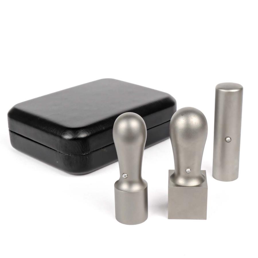 法人印鑑3本セット チタン 専用ケース付 代表印 会社印 法人印 法人