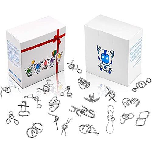 大特価 知恵の輪 魔方 パズル 脳トレ 謎解き 手遊び 知育玩具 リングパズル 教育