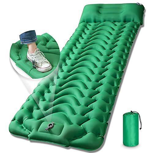 エア マット エアマット キャンプマット Dtoetkd 21年最新版 幅広厚手 厚さ10cm 足踏み式 エアーベッド アウトドアマット 車中泊 その他アウトドア寝具 備品 Www Smarttradzt Com