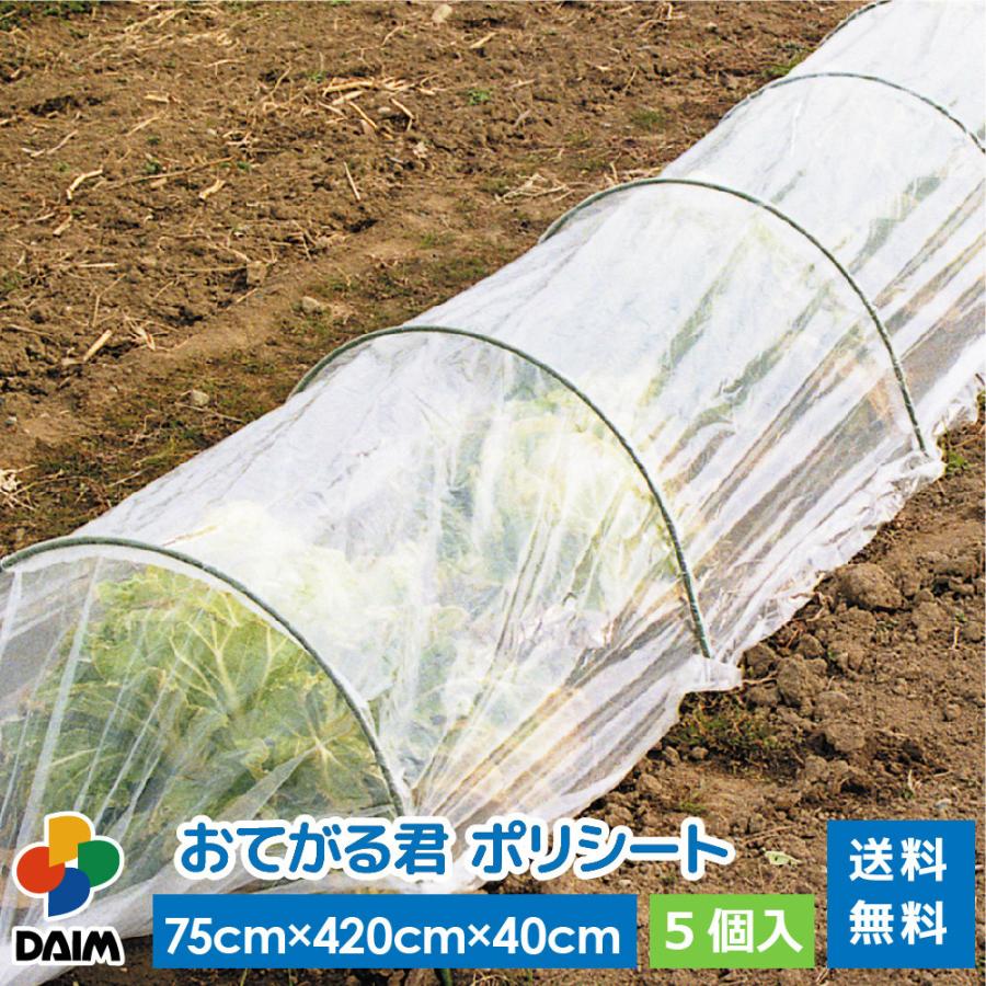 ケース売り 送料無料 Daim トンネル支柱 おてがる君 ポリシート 75cm 4cm 40cm 5個入 菜園 園芸 家庭菜園 ガーデニング 用品 霜よけ 霜除け C メーカー直販 Daim Yahoo 店 通販 Yahoo ショッピング