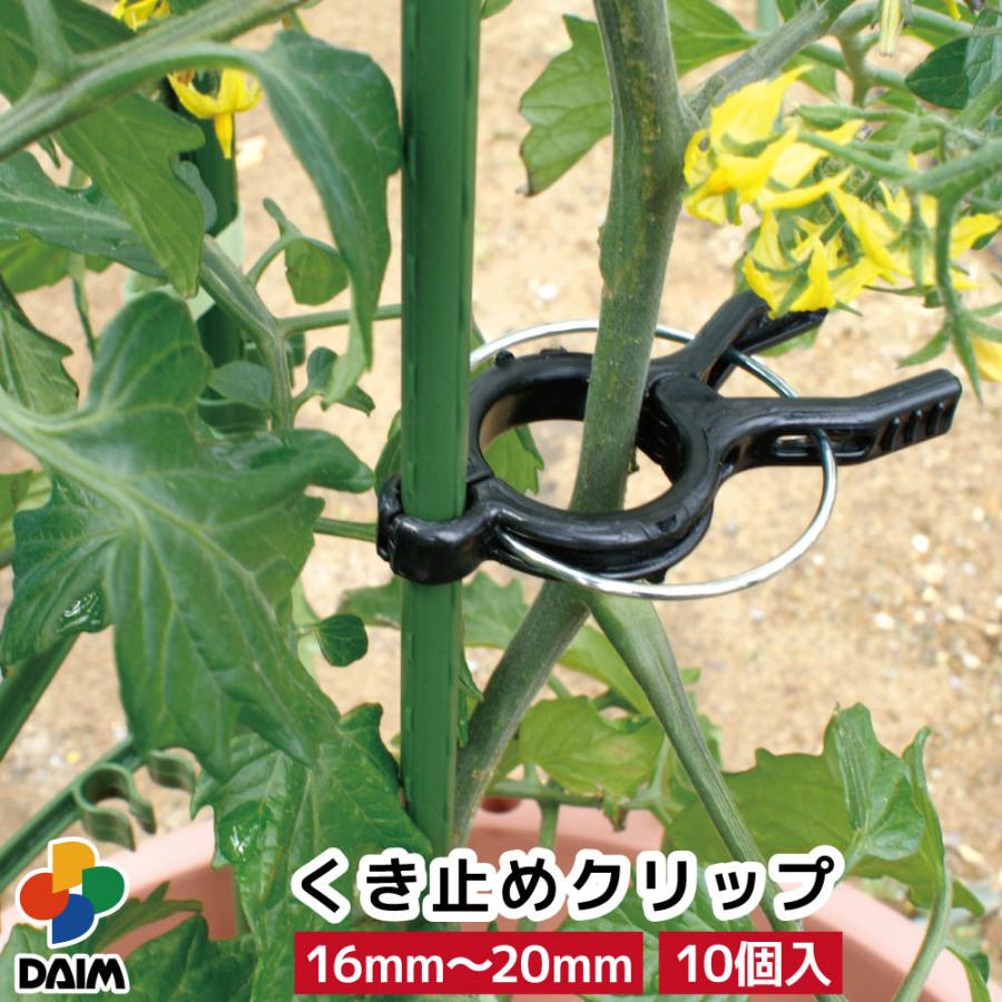 Daim くき止めクリップ 16mm mm支柱用 10個入パック 園芸 家庭菜園 トマト 誘引 野菜 メーカー直販 Daim Yahoo 店 通販 Yahoo ショッピング