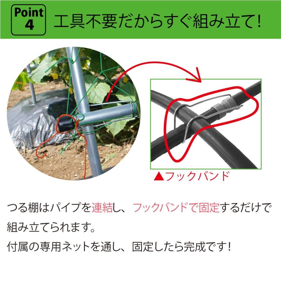 Daim 空中栽培 つる棚セット 1セット入 つる野菜 家庭菜園 支柱 キュウリ ゴーヤ エンドウ 小玉スイカ 小型カボチャ 園芸 用品 地這い栽培 送料無料 メーカー直販 Daim Yahoo 店 通販 Yahoo ショッピング