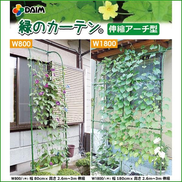 送料無料 Daim 緑のカーテン 伸縮アーチ型 80cm幅 日よけ シート 日除け グリーンカーテン 緑のカーテン アサガオ 朝顔 支柱 メーカー直販 Daim Yahoo 店 通販 Yahoo ショッピング