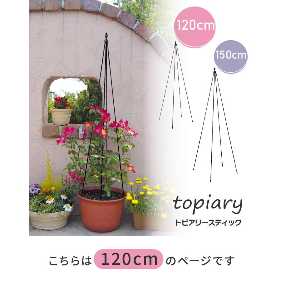 DAIM トピアリースティック 8mm 120cm トピアリー バラ クレマチス 花
