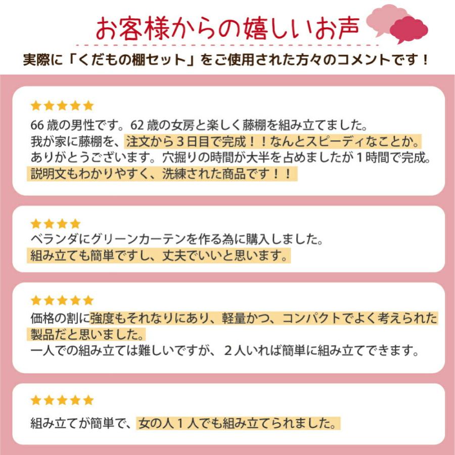 daim 果樹棚 くだもの棚セット KT-M 120 パーゴラ ガーデンアーチ 便利グッズ 果樹棚 くだもの棚 フルーツ棚 藤棚 ぶどう棚 第一ビニール diy キット 資材 | DAIM | 09