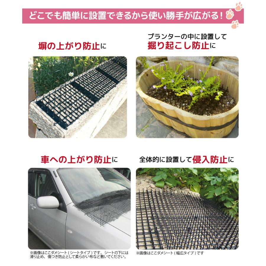 Daim 猫よけ ここダメシート 幅12cm スリムタイプ 2m巻 ここだめシート 猫よけ対策 猫よけ メーカー直販 Daim Yahoo 店 通販 Yahoo ショッピング