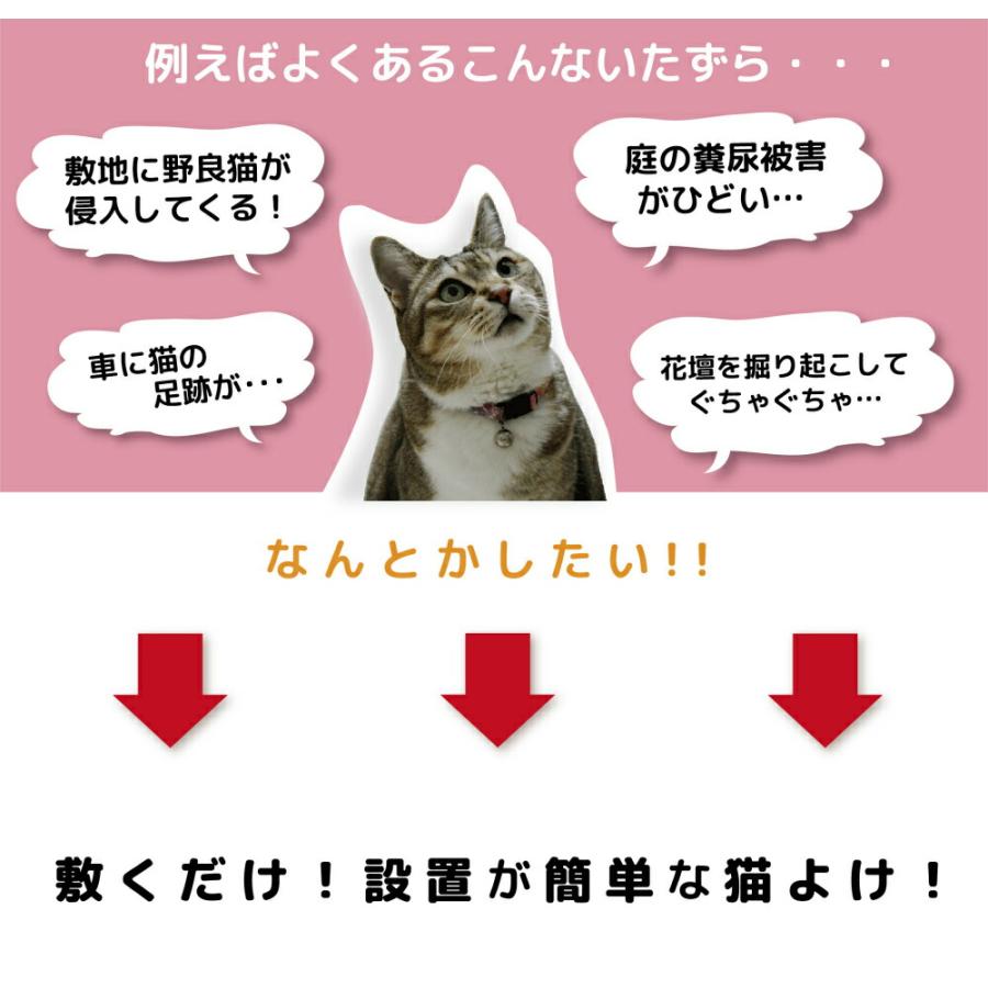 DAIM 猫よけシート スリム 幅12cm 20m巻 トゲトゲ 庭 花壇 ここダメ