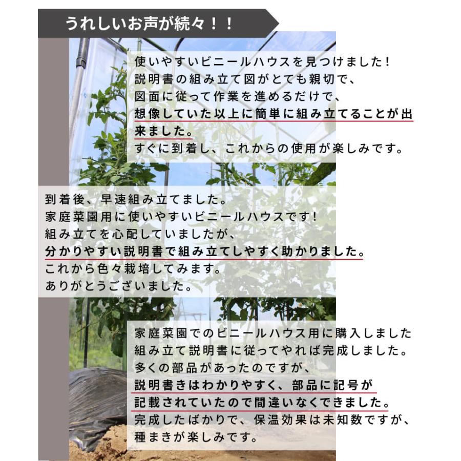 DAIM ビニールハウス 3坪 家庭用 小型 ドア付き 温室 DIY ダイムハウス