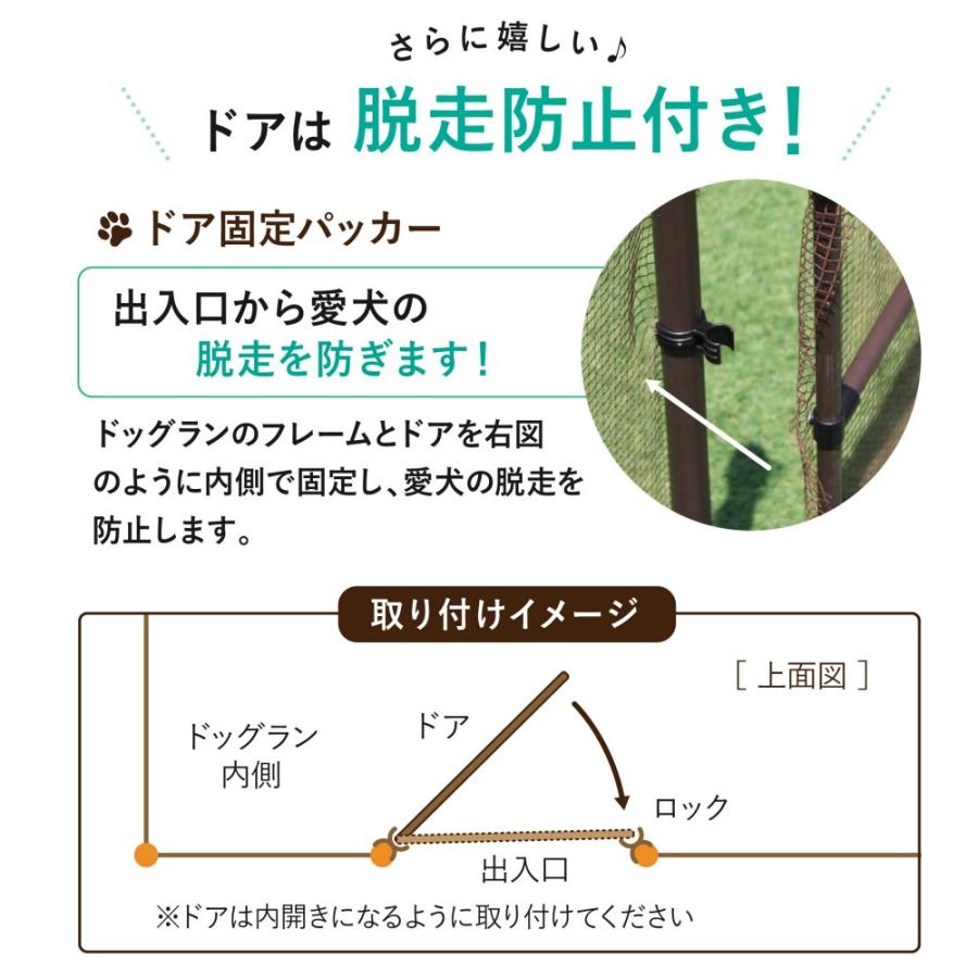 Daim ドア付ドッグランセット 高さ90cm 長さm ドッグラン 柵 ペットサークル ドッグサークル 庭 犬 ネット サークル Diy ペットケージ送料無料 S1 メーカー直販 Daim Yahoo 店 通販 Yahoo ショッピング