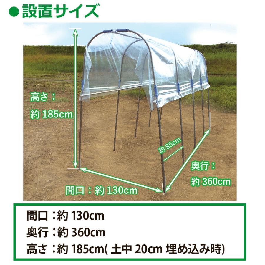 daim　雨よけセットDX　雨よけ　棚　ぶどう　霜よけ　雨よけ　雨除け　トンネル　ビニールハウス　送料無料　防鳥　園芸　家庭菜園　防虫　野菜　トマト