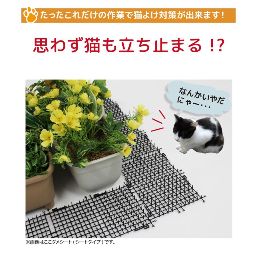 daim 猫よけ ここダメシート 幅50cm 幅広タイプ 10m巻 ここだめシート 猫よけ対策 猫よけ グッズ シート マット セット イタズラ防止 花壇 ベランダ|daim-factory|05
