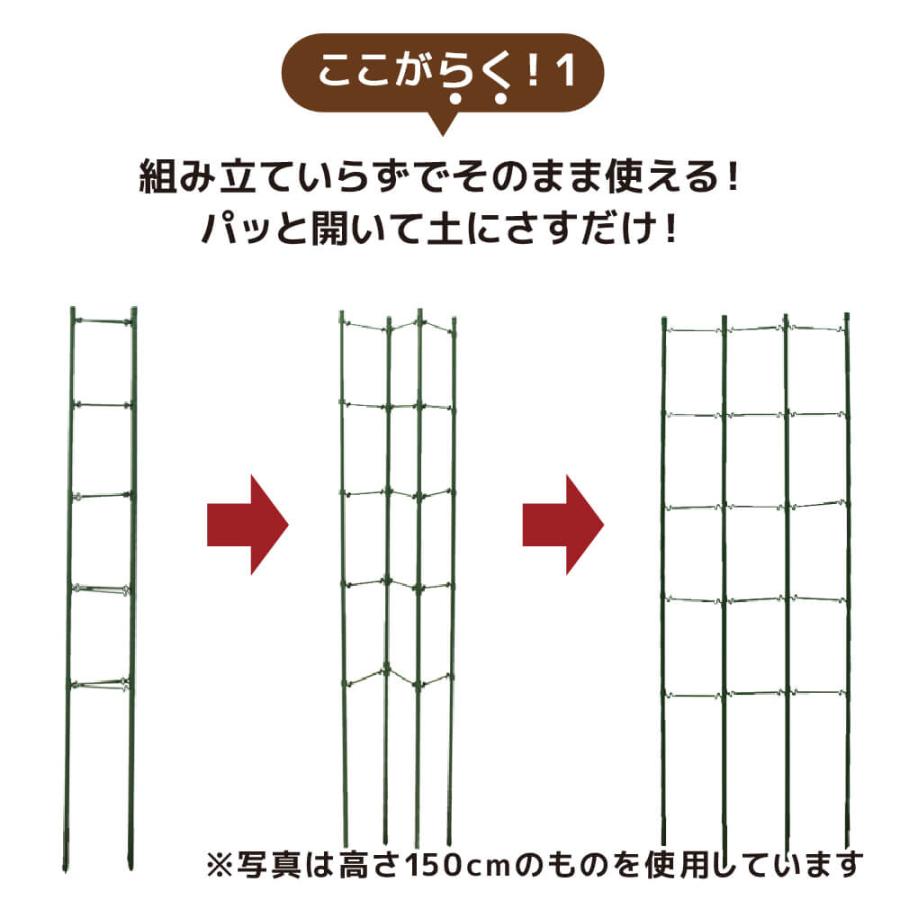 DAIM 野菜棚 棚 高さ120cm 支柱棚 トマト キュウリ ゴーヤ つる性植物