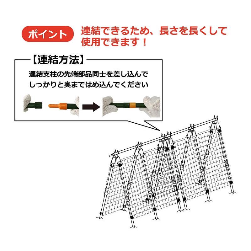 DAIM 空中栽培 棚支柱 つる棚 1セット 高さ140cm 長さ180cm 間口 90cm