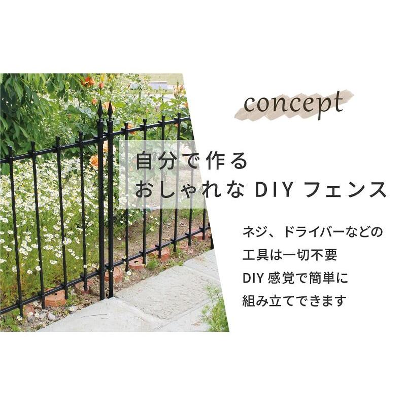 DAIM daim ガーデン フェンス 幅90cm 高さ120cm 8セット