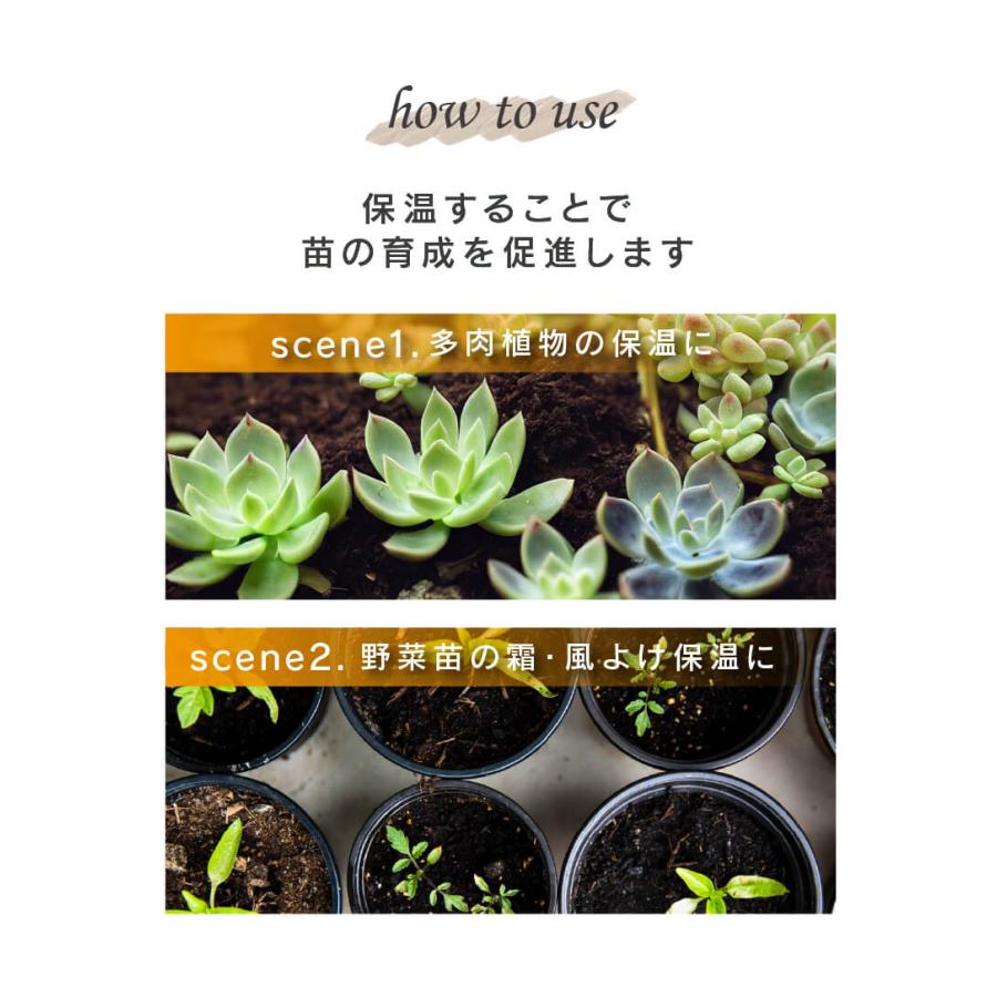 DAIM すっぽり保温カバー 大 75cm×40cm×60cm 多肉植物 苗 野菜 簡易