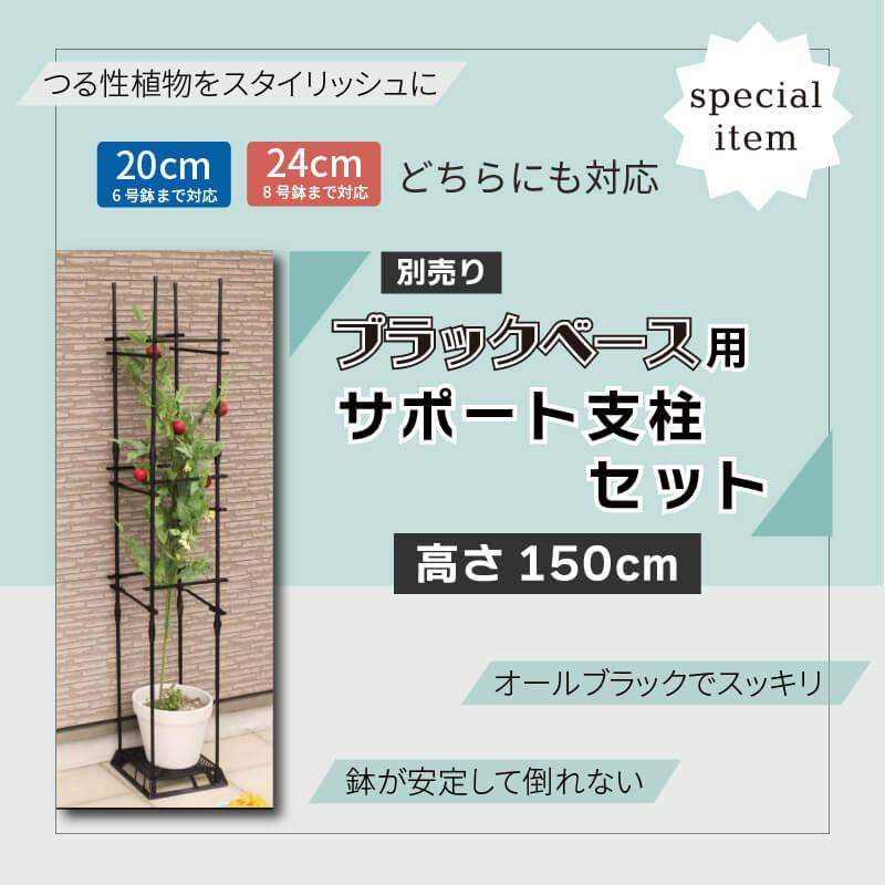 【カーメン君×daim コラボ】daim ブラックベース 20cm  5個  フラワースタンド 鉢スタンド 鉢植え台 カーメン君 プランター  スタンド 根腐れ防止 通気 排水｜daim-factory｜10