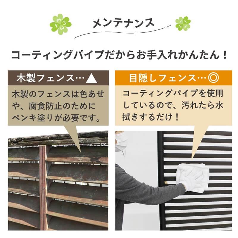 DAIM 目隠しフェンス ワイド 後付け 簡単 diy 幅120cm 高さ120cm 1枚