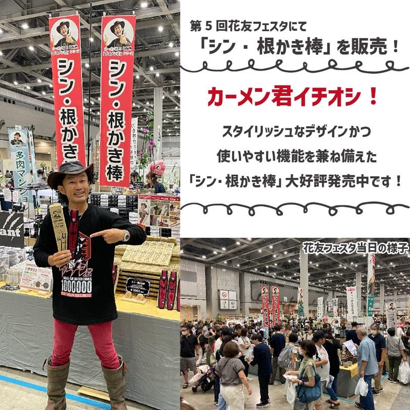 daim シン・根かき棒 1セット入 根かき 植え替え カーメン君 根 植え付け 苗 ほぐす 若狭塗り 輪島  雑草 清掃 お手入れ 第一ビニール | DAIM | 08