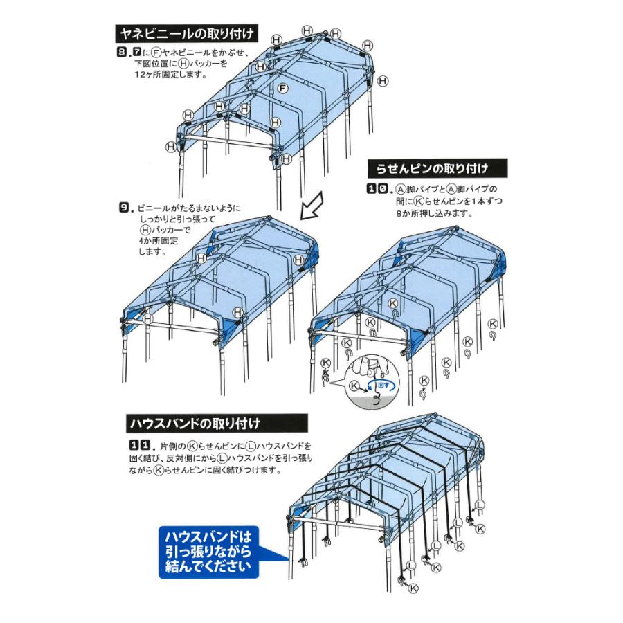 DAIM ぶどうの雨よけセット 間口220cm×奥行210cm×高さ255cm ガーデン