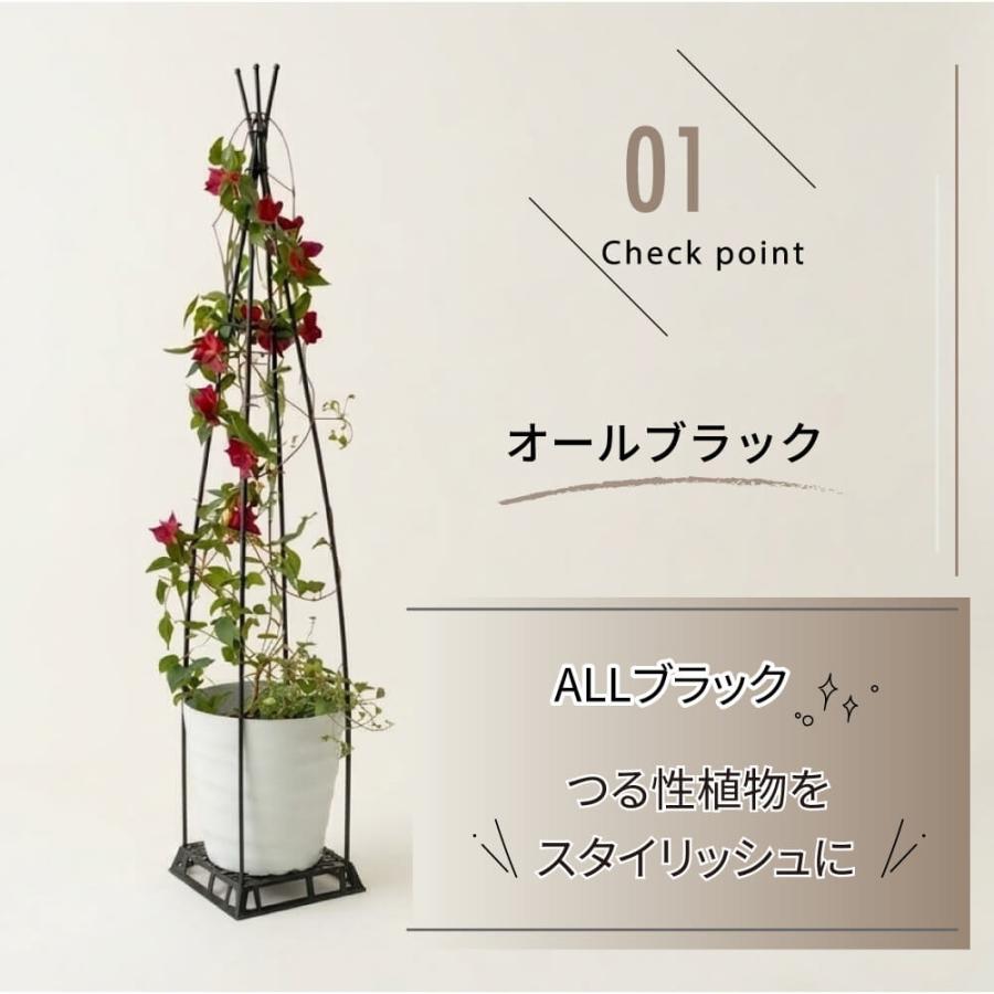 DAIM ブラックベース用トピアリー支柱セット 高さ150cm 3セット 支柱