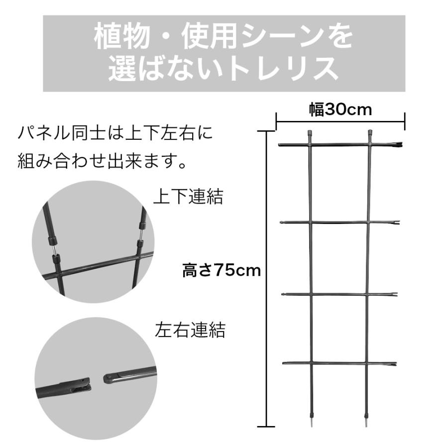 DAIM Re.Bloom マルチリンクトレリス 幅30cm 高さ75cm クレマチス ユリ