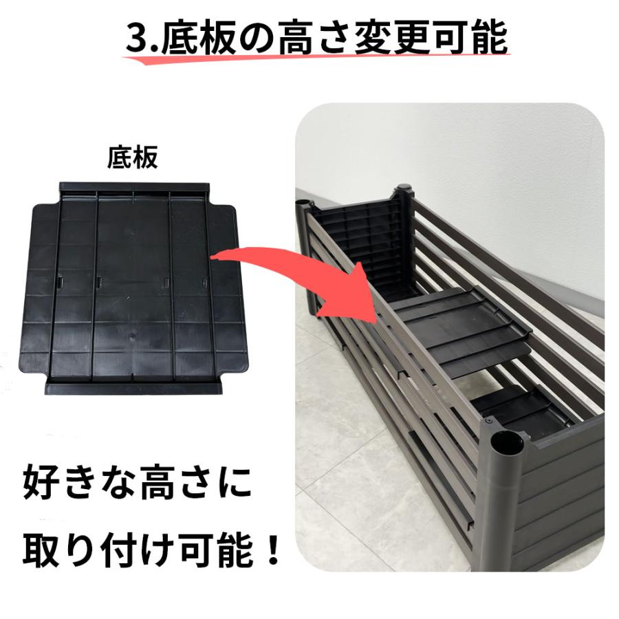 目隠しフェンスボックスセット 簡単 diy 幅120cm 高さ210cm 2セット ブラウン ガーデンフェンス daim 第一ビニール