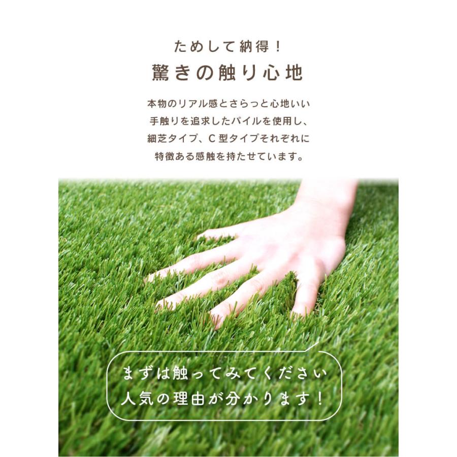 DAIM 人工芝 カットサンプル 20cm×20cm C型 30mm 細芝 35mm 人工芝