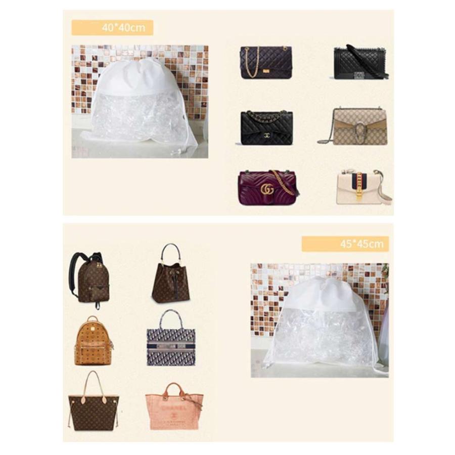 クリア 巾着袋 保管 10枚セット バッグ保護 整理 バッグ保護 防塵 中が見える収納 袋 巾着 バッグ収納袋 見やすい 鞄保管用 バッグ収納袋 折り |  | 13