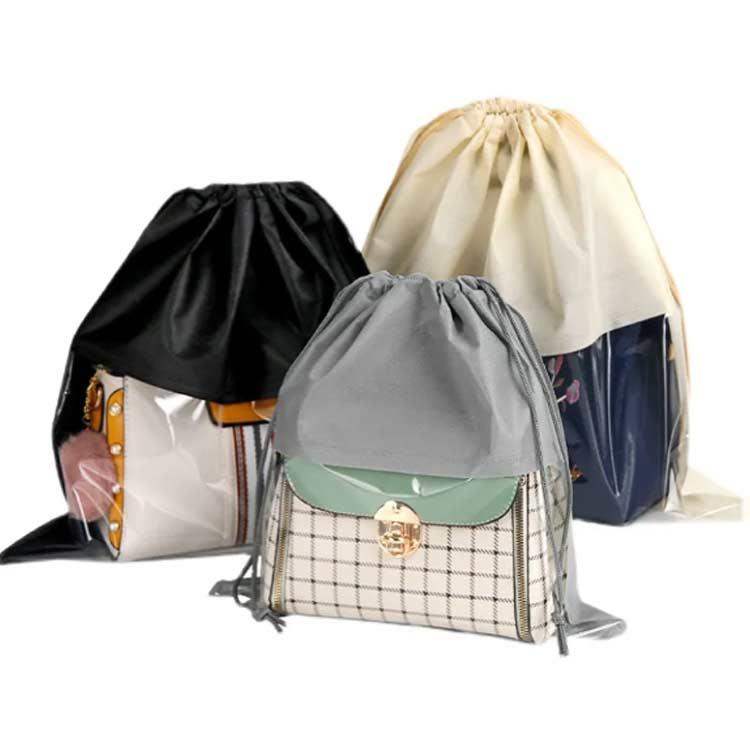 クリア 巾着袋 保管 10枚セット バッグ保護 整理 バッグ保護 防塵 中が見える収納 袋 巾着 バッグ収納袋 見やすい 鞄保管用 バッグ収納袋 折り |  | 04