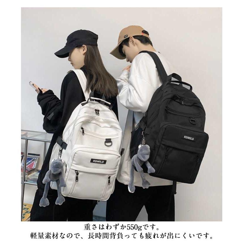 バッグ 韓国 キーホルダー付きリュック メンズ リュック 男女兼用 A4 リュックサック 高校生 バックパック 通学 多収納 大容量 中学生 女子 可 |  | 12