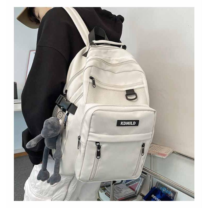 バッグ 韓国 キーホルダー付きリュック メンズ リュック 男女兼用 A4 リュックサック 高校生 バックパック 通学 多収納 大容量 中学生 女子 可 |  | 09