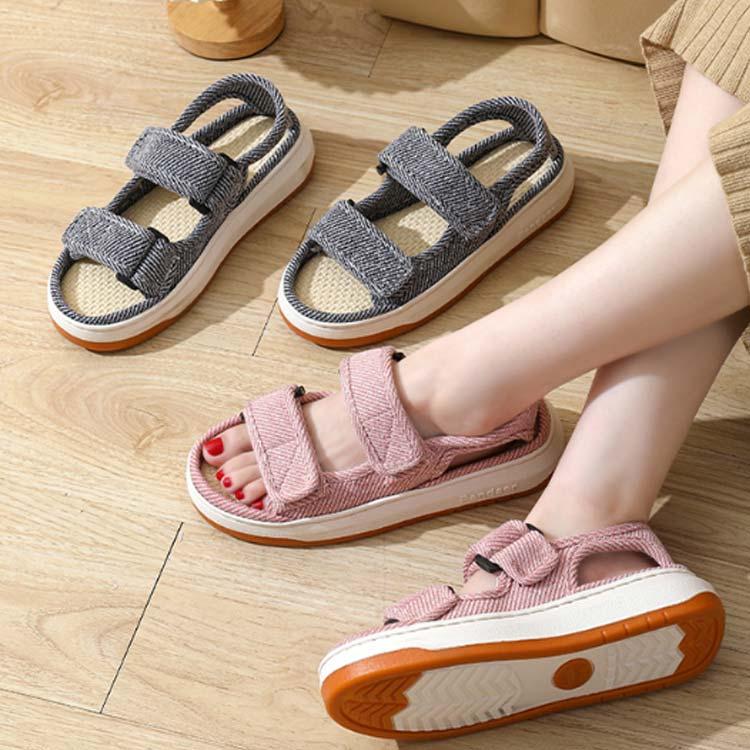 軽量 介護靴 レディース ダブルマジックテープ 母 スリッパ 麻 介護シューズ 介護スリッパ メンズ 春夏用 室内 室外 あゆみ 夏 ルームシューズ |  | 01