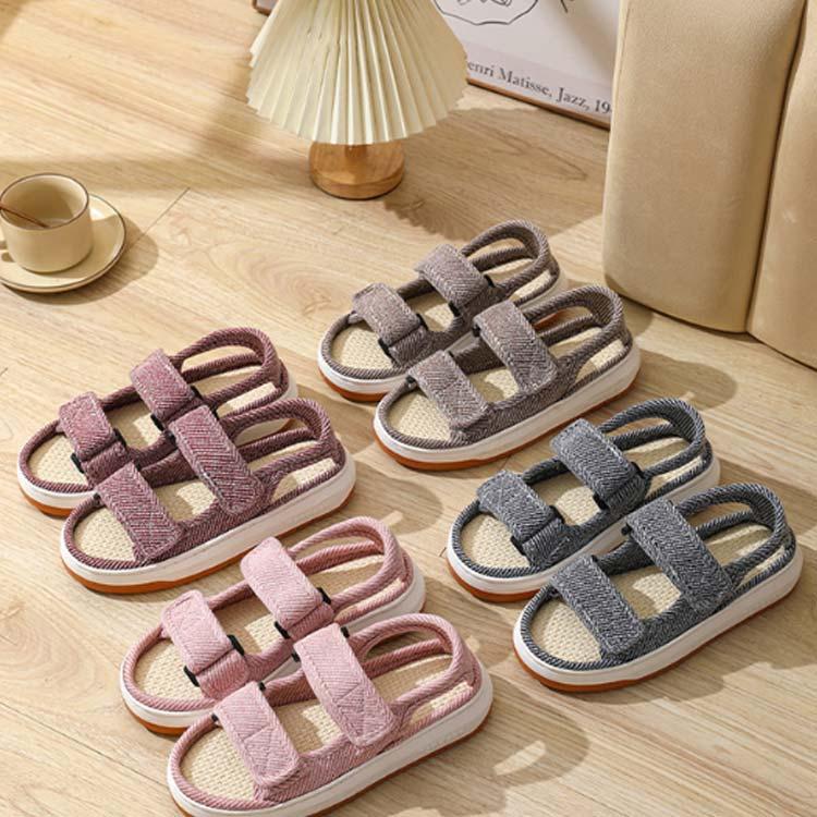 軽量 介護靴 レディース ダブルマジックテープ 母 スリッパ 麻 介護シューズ 介護スリッパ メンズ 春夏用 室内 室外 あゆみ 夏 ルームシューズ |  | 02