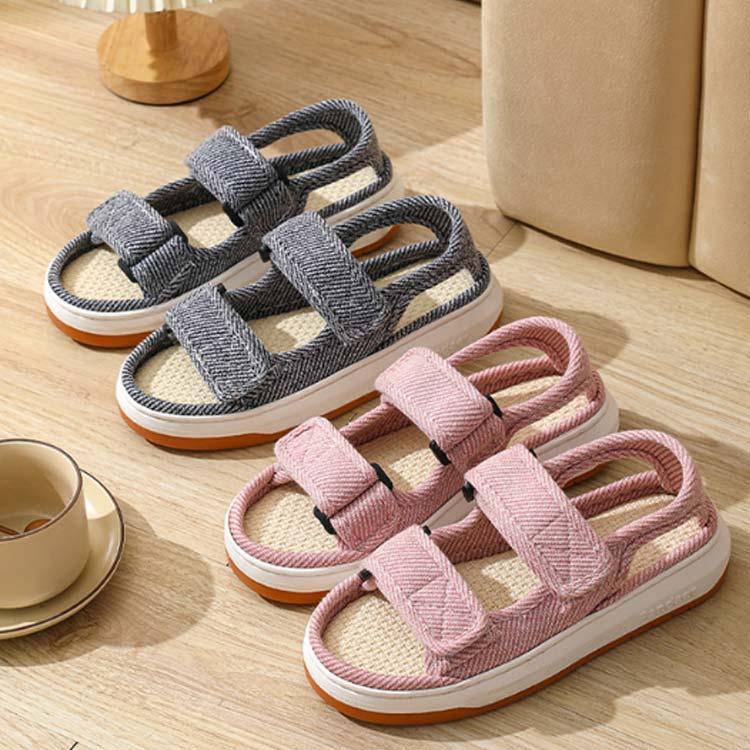 軽量 介護靴 レディース ダブルマジックテープ 母 スリッパ 麻 介護シューズ 介護スリッパ メンズ 春夏用 室内 室外 あゆみ 夏 ルームシューズ |  | 04