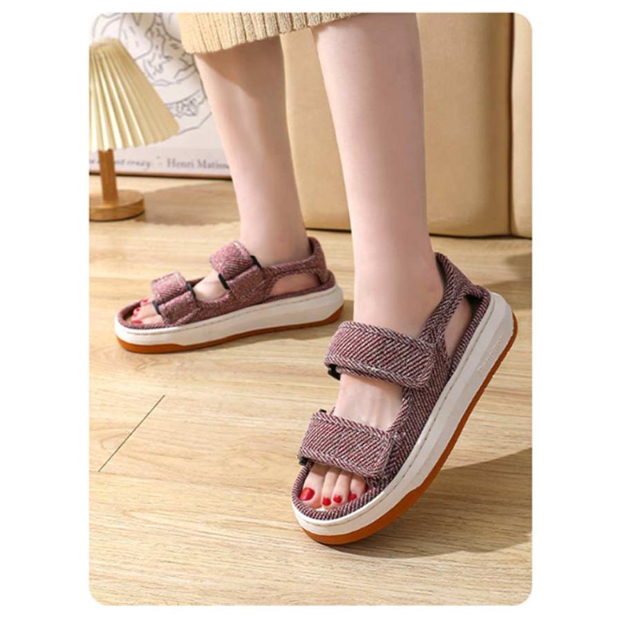 軽量 介護靴 レディース ダブルマジックテープ 母 スリッパ 麻 介護シューズ 介護スリッパ メンズ 春夏用 室内 室外 あゆみ 夏 ルームシューズ |  | 09