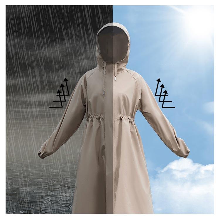 レインポンチョ フードつき 通勤 レインポンチョ 晴れ雨兼用 ロング丈 蒸れない かっぱ レディース トレンチコート風 通勤 オシャレ 自転車 雨具 |  | 11