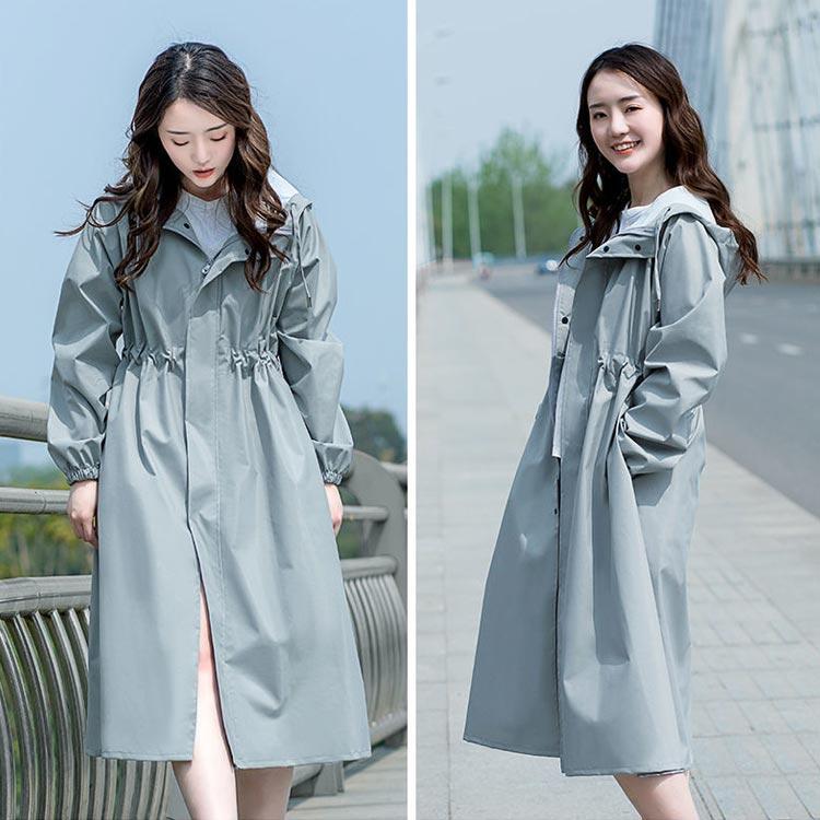 レインポンチョ フードつき 通勤 レインポンチョ 晴れ雨兼用 ロング丈 蒸れない かっぱ レディース トレンチコート風 通勤 オシャレ 自転車 雨具 |  | 01