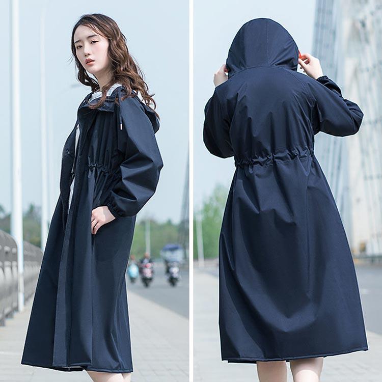 レインポンチョ フードつき 通勤 レインポンチョ 晴れ雨兼用 ロング丈 蒸れない かっぱ レディース トレンチコート風 通勤 オシャレ 自転車 雨具 |  | 02