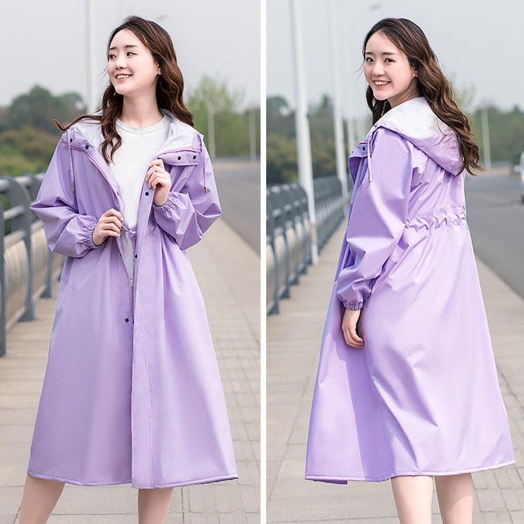 レインポンチョ フードつき 通勤 レインポンチョ 晴れ雨兼用 ロング丈 蒸れない かっぱ レディース トレンチコート風 通勤 オシャレ 自転車 雨具 |  | 03