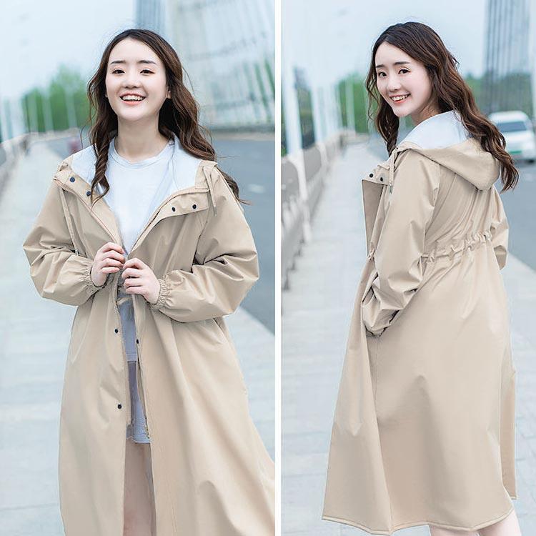 レインポンチョ フードつき 通勤 レインポンチョ 晴れ雨兼用 ロング丈 蒸れない かっぱ レディース トレンチコート風 通勤 オシャレ 自転車 雨具 |  | 04