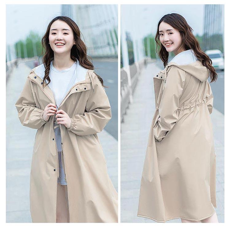 レインポンチョ フードつき 通勤 レインポンチョ 晴れ雨兼用 ロング丈 蒸れない かっぱ レディース トレンチコート風 通勤 オシャレ 自転車 雨具 |  | 09