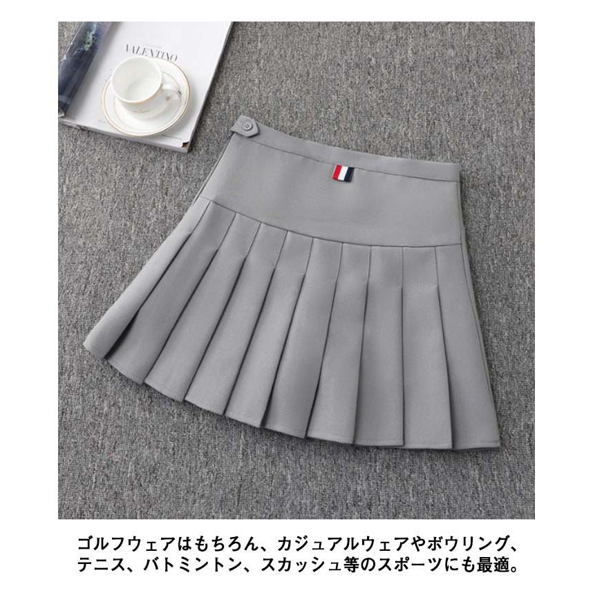 プリーツスカート インナーパンツ付き ゴルフスカート ミニスカート レディース ショート丈 ゴルフ テニス ミニ ゴルフウエア 春秋 夏 サマーウエア |  | 03