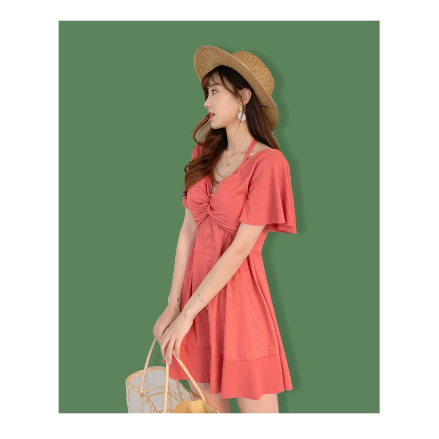 送料無料 レディース 水着 ワンピース 体型カバー ぽっちゃり タンキニ ビキニ ワンピースレディース カバーアップ ママ水着 オトナ女子 30代 4 |  | 04