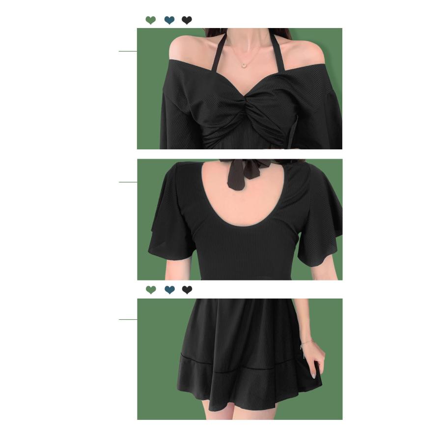 送料無料 レディース 水着 ワンピース 体型カバー ぽっちゃり タンキニ ビキニ ワンピースレディース カバーアップ ママ水着 オトナ女子 30代 4 |  | 08