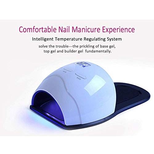 ネイルドライヤーレインボー4 48ワットuv Ledランプ30ピースledネイルドライヤー付き時間ディスプレイセンサー制御マニキュアネイルアートランプ Purrworld Com
